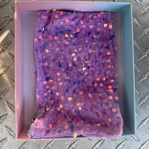 Purple Sequin Clutch